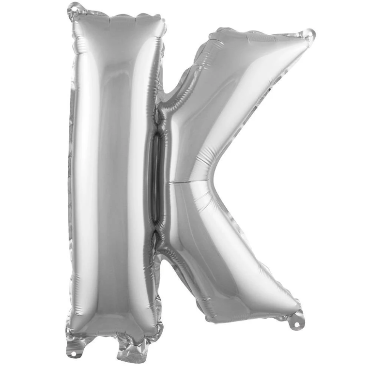 Folyo Balon Gümüş K 16 İnç 36 Cm